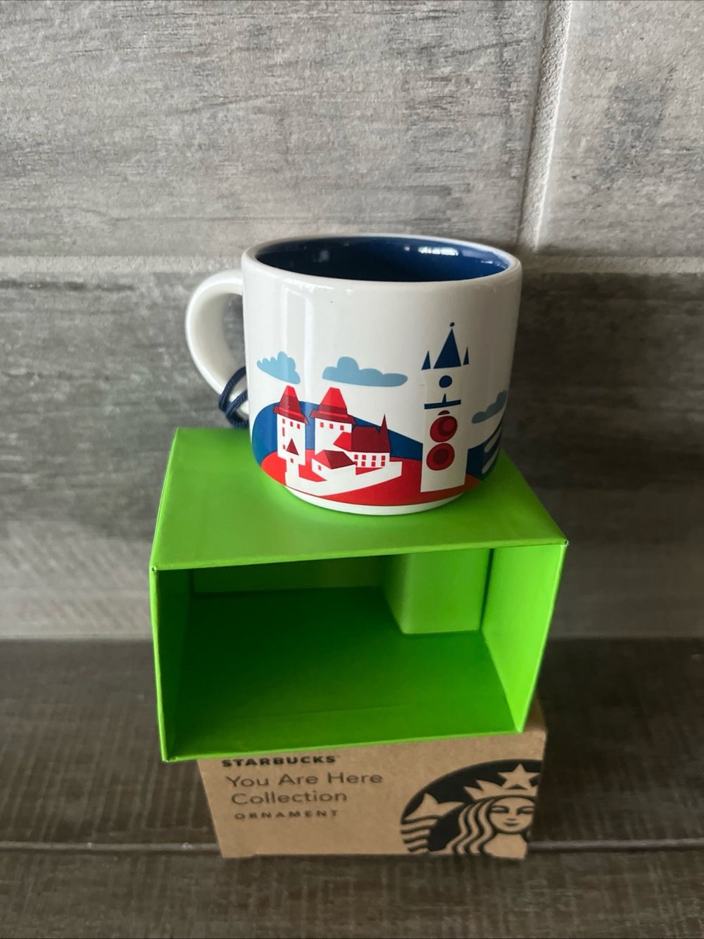 New Starbucks Czech Republic You Are Here 2 oz Demi Espresso Mug Ornament 2025 - Picture 5 of 8
